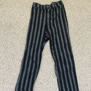 Brandy Melville black striped pants size small